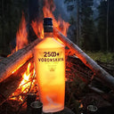 My Voronskaya Moment: Voronskaya bottle glowing in front of a campfire with a forest background