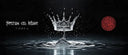 Vodka Ștefan cel Mare - Crown made of water droplets with 'Stefan del Mare Vodka' branding on a dark background.
